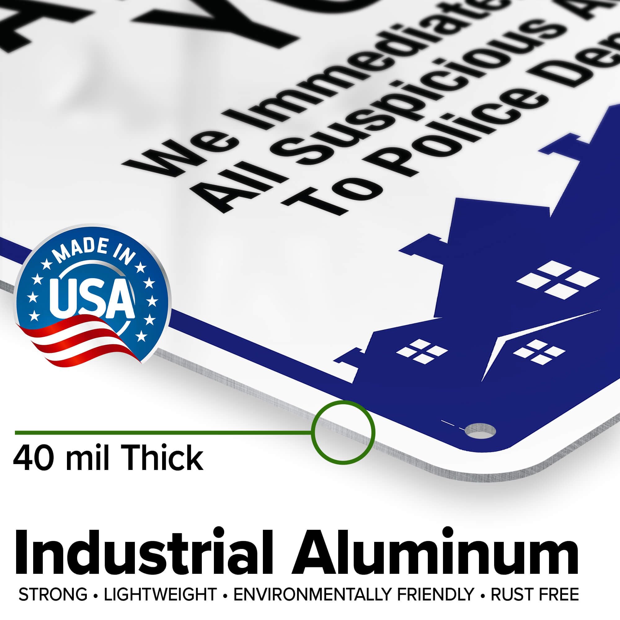 Amazon.com: Neighborhood Watch Sign We Report Suspicious